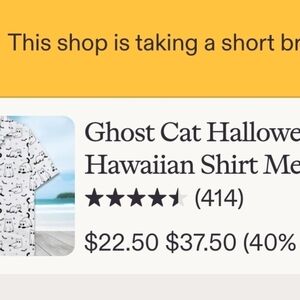 Halloween Hawaiian Shirt - Black